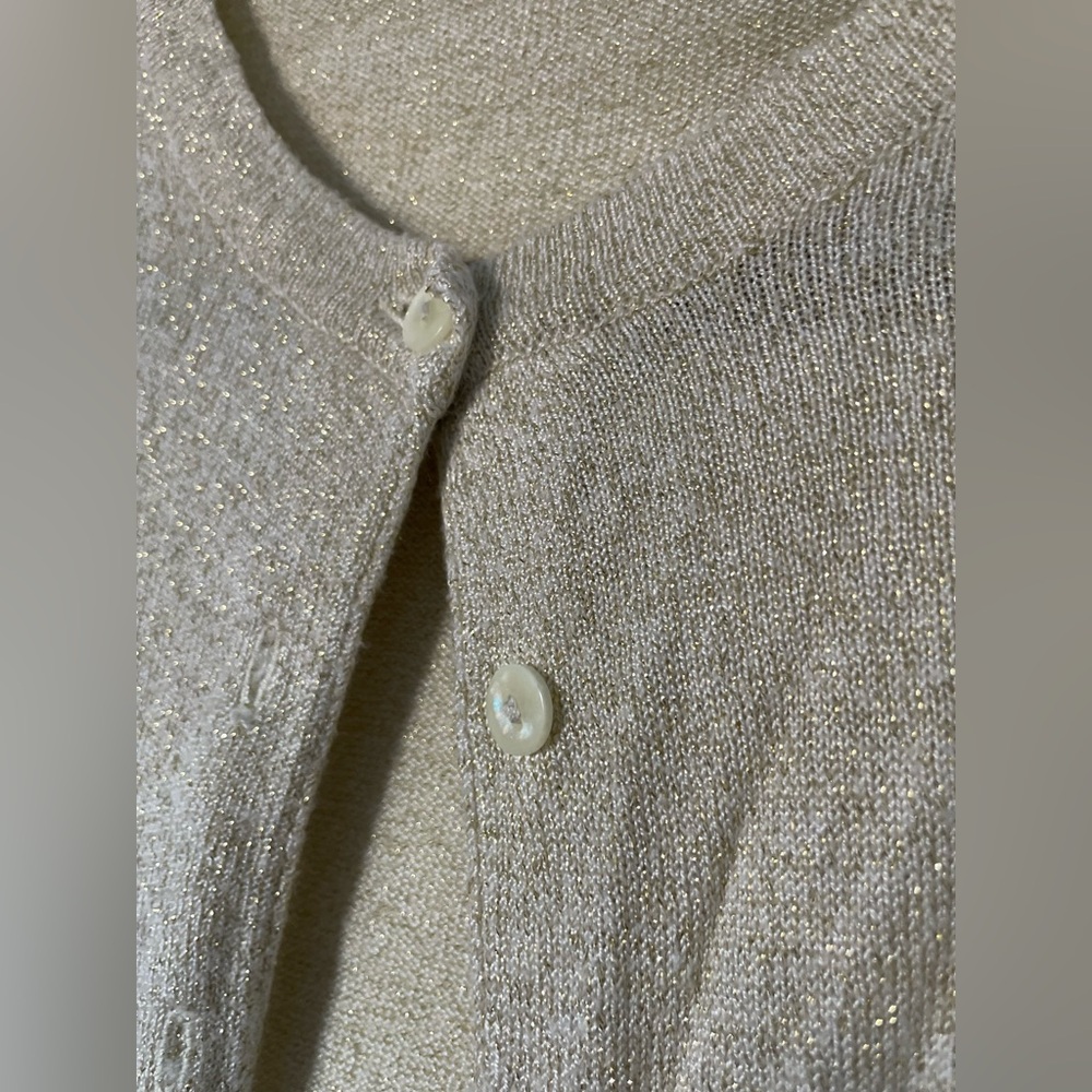 Gold Button-Up Cardigan - Picture 2 of 3